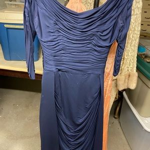 Vintage navy blue dress